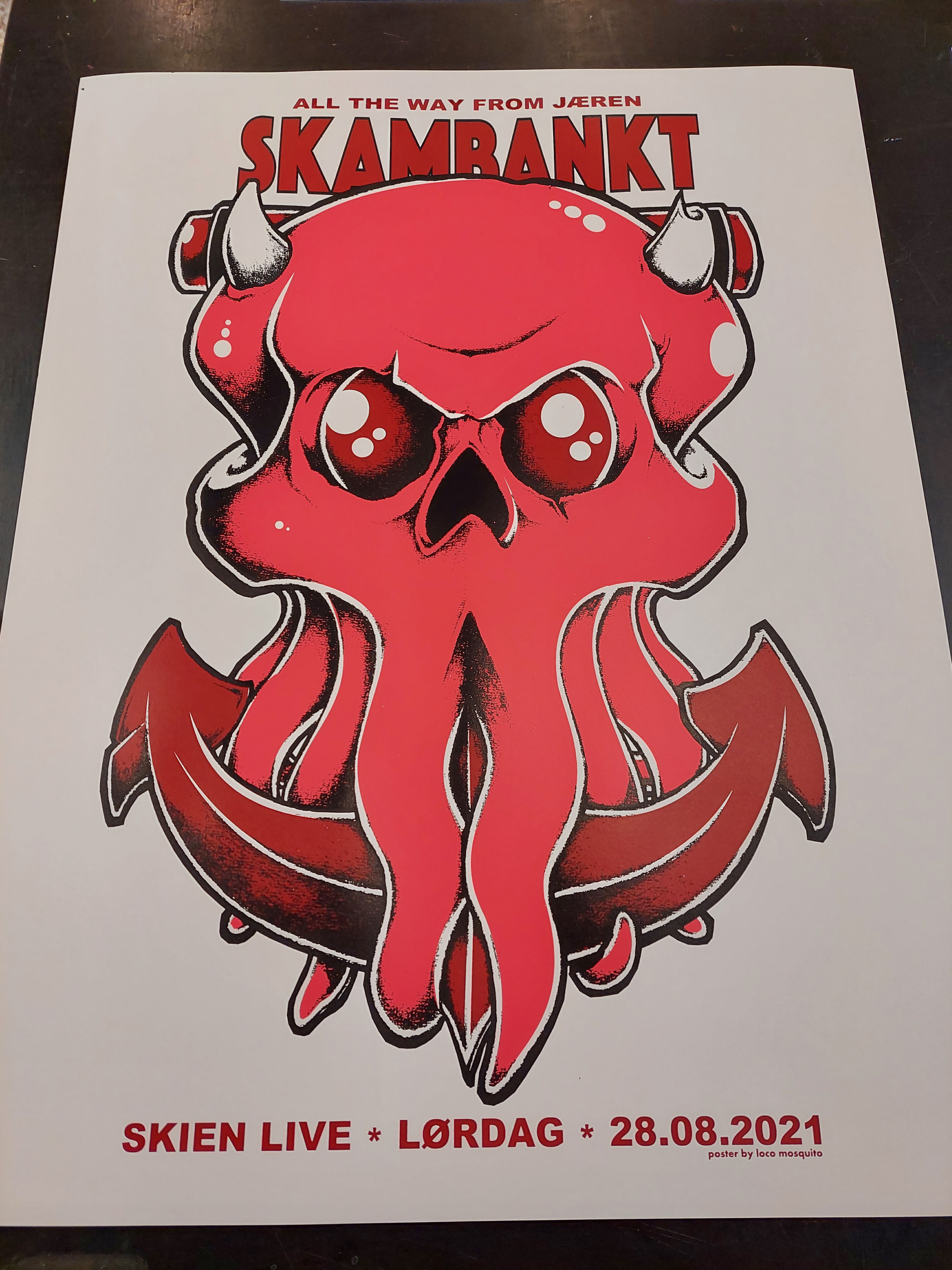 Skambankt (signert av bandet)