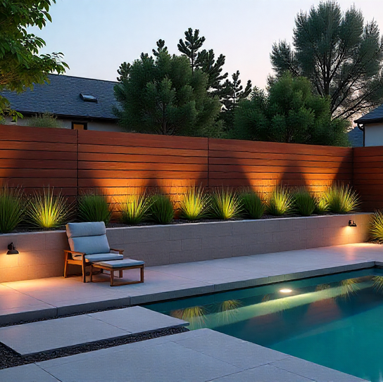 Wood for Retaining Walls - Bloom Works Landscape Los Angeles