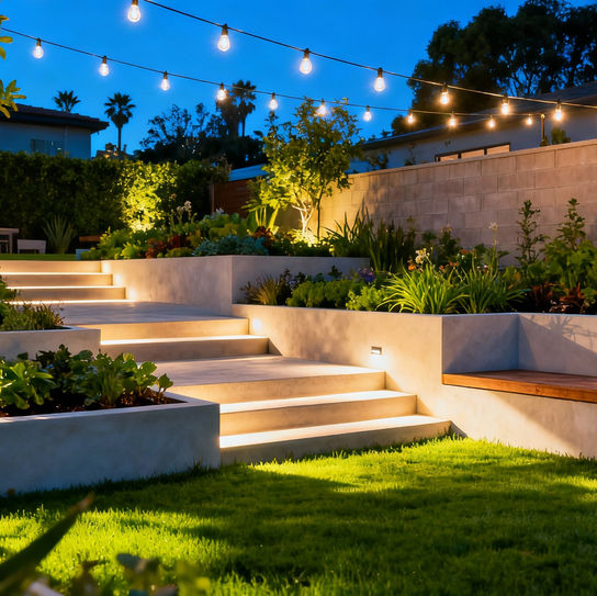 Installing Outdoor Lighting Los Angeles | Bloom Works Landscape