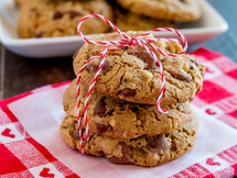 Galletas con chips de chocolate y nueces