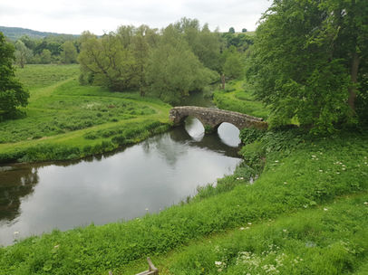 A small bridge in grounds of Haddon Hall, Derbyshire