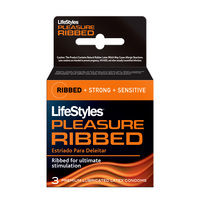 Lifestyle Ribbed Pleasure 3pk best condoms
