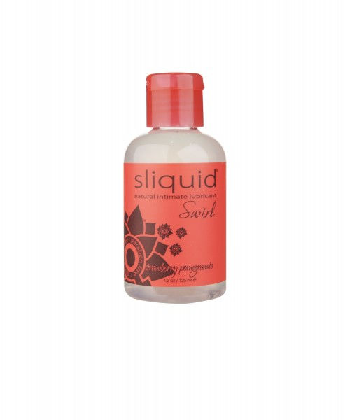 Buy Best vegan flavored lubricant Sliquid Swirl Strawberry pomegranate 4.2oz