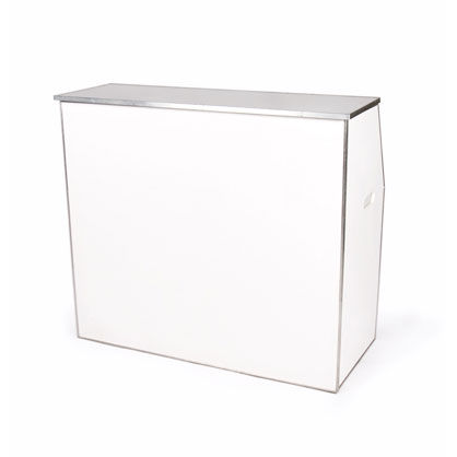 White 4 ft Folding Bar