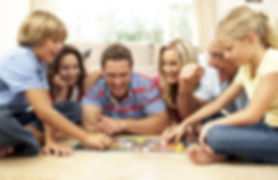 Juego de mesa de la familia