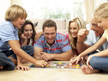 Juego de mesa de la familia