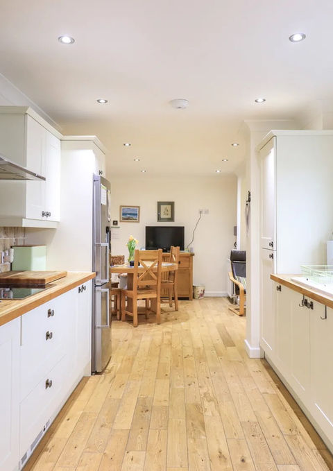 open plan kitchen