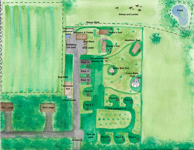 Shepherds Hut Tranwell Farm Campsite Morpeth