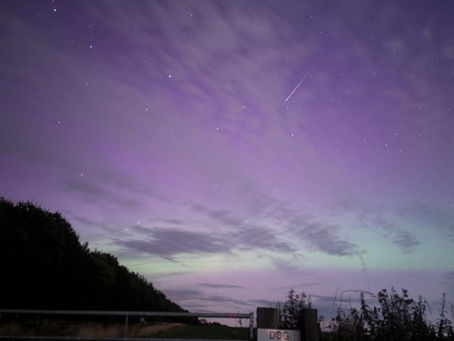 starlit skies over tranwell farm campsite
