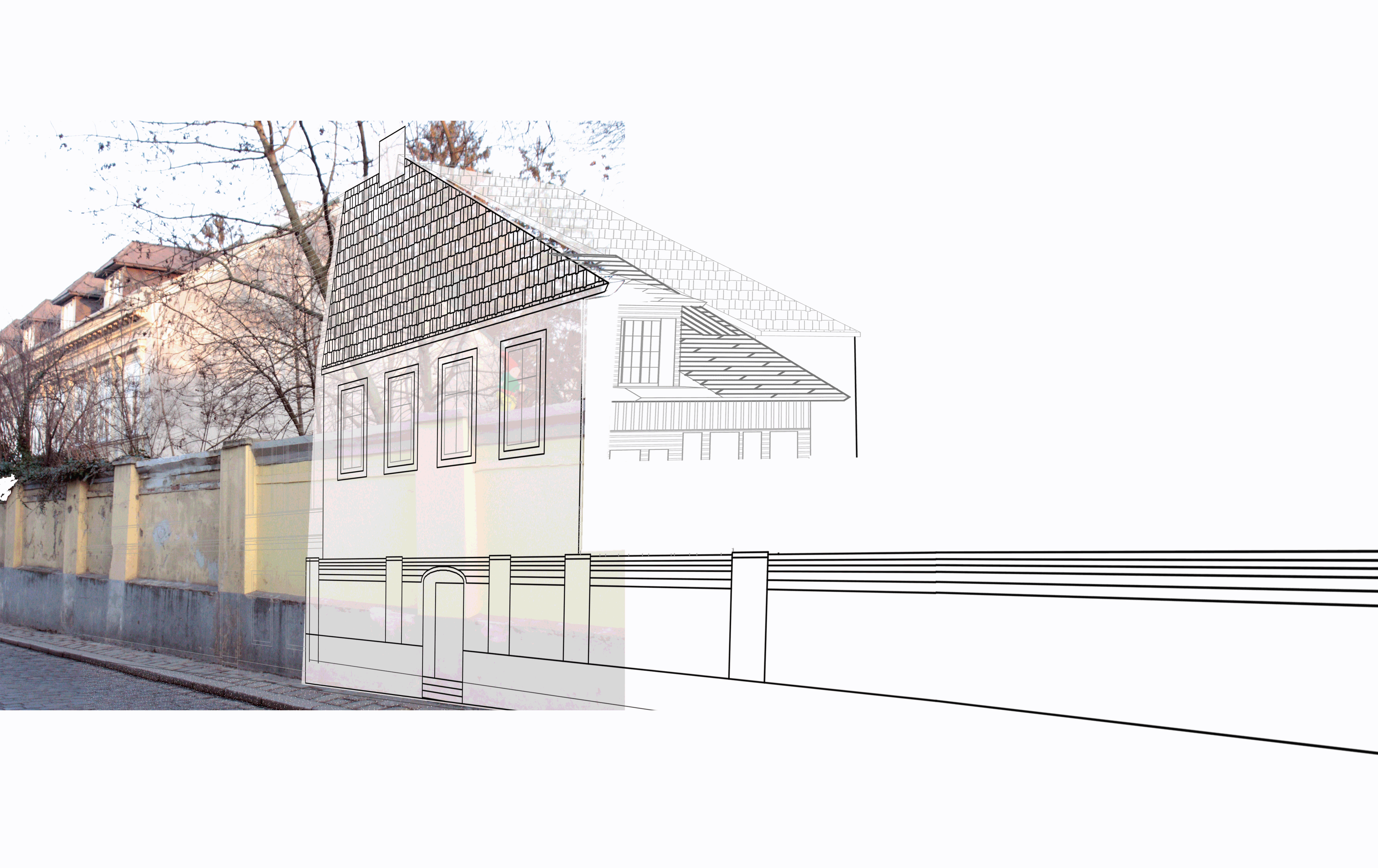 Straßenansicht Montage