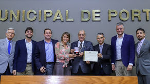 Comenda Porto do Sol é concedida à Associação dos Empresários do Bairro Humaitá e Navegantes