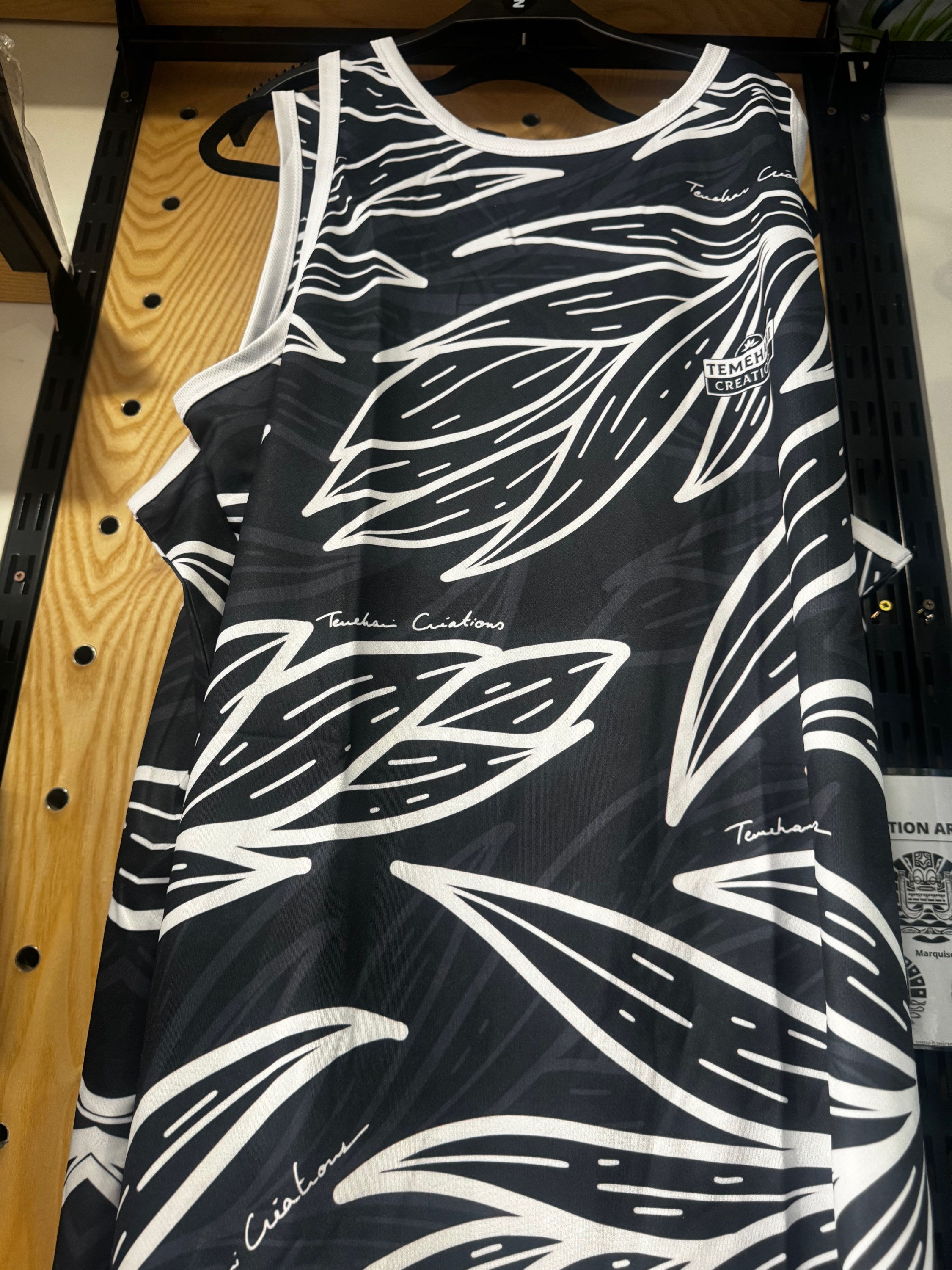 Débardeur OPUHI noir/blanc