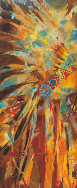 Mirror Headdress left 30x50