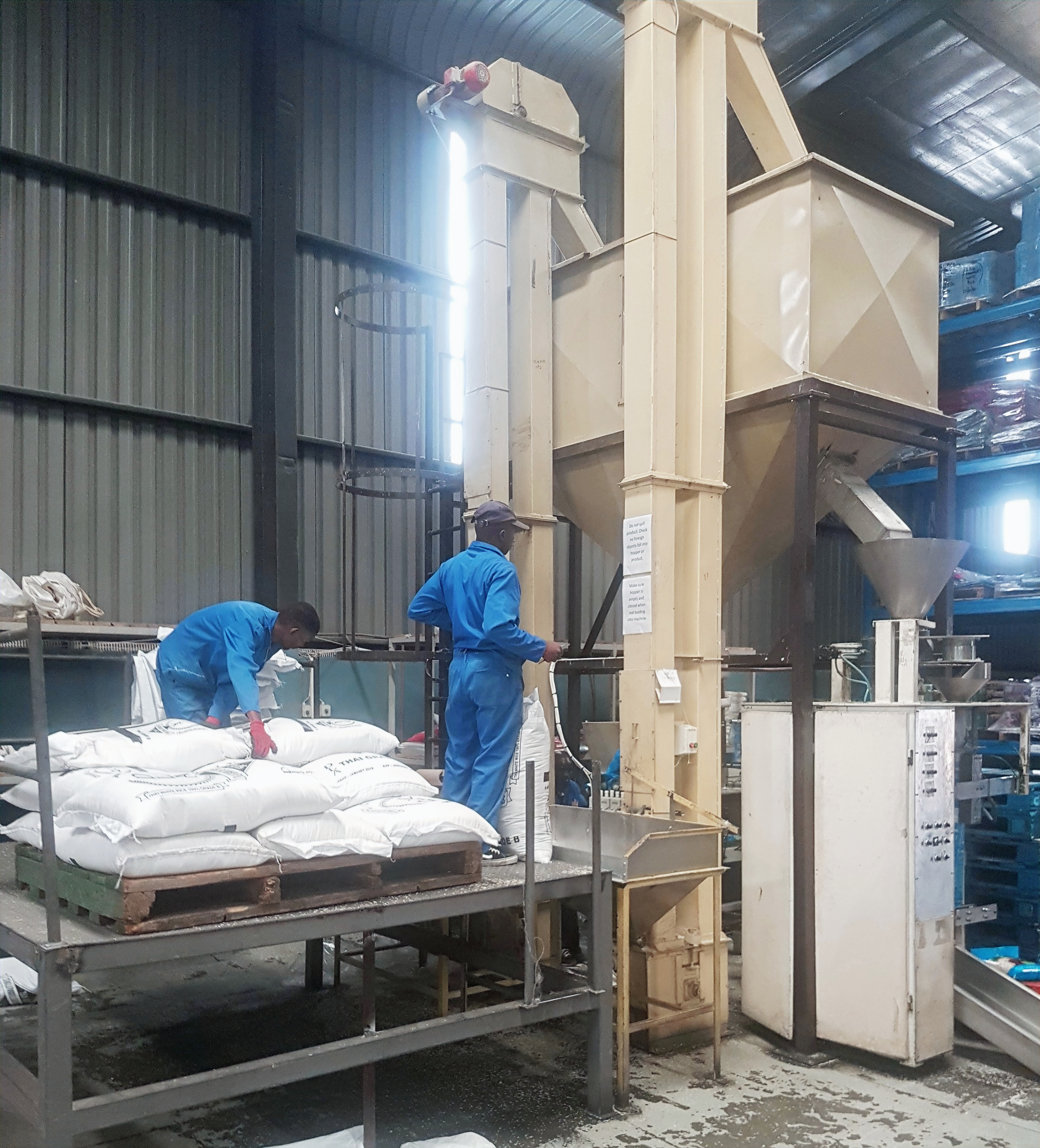 Manual grain intake system by Facet Engineering