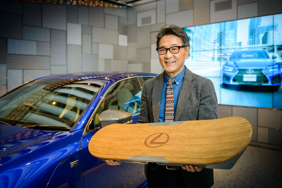 FEBRUARY 2016 SPONSORED CONTENT  The Lexus Experience Test-driving the IS200t  For Dr. Greg Story, an attraction of living and working in Japan is the country’s love of design and mindfulness of the customer experience.  As country president of a global company providing human resources training, Story has a keen appreciation for the Japanese work ethic. A long-term, bilingual resident in Tokyo, and a practitioner of Japanese martial arts since childhood, he also has a strong sense of Japanese style and craft.  But even he was impressed when he came face to face with the Lexus IS200t F Sport, a four-door sports sedan.  With an aggressive stance and dramatic lines sweeping from end to end, the IS200t (Turbo) raises eyebrows and causes the observer to catch their breath.  ”I know Lexus is a high-end brand,” Story says. “And I have driven the company’s models before, so I have very high expectations.  ”But this is pretty cool. When you sit down, the car adjusts the seat for you. It feels sporty simply from the way they arranged the seat, the narrower cabin, and the steering wheel.”   https://journal.accj.or.jp/the-lexus-experience-2/      The ACCJ - 在日米国商工会議所  http://www.accj.or.jp   ​​    ​​    ​​    ​​    ​​   Atsushi Takada with the Lexus hoverboard ​​