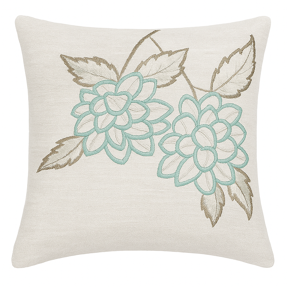 16*16 Blueberry Embroided Cover
