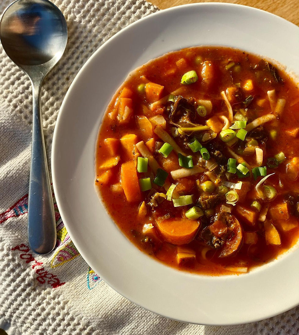 Hug in a Mug Minestrone Soup (Serves 4) 