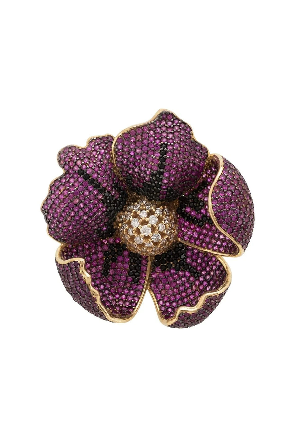Thumbnail: Poppy Flower Red Ring Gold