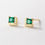 Thumbnail: Simple Zircon Stud Earrings (Gold).