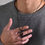 Thumbnail: Double Triangle Necklace.