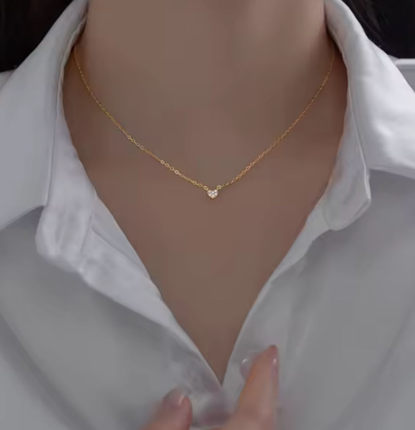 Mini Love Heart Necklace.