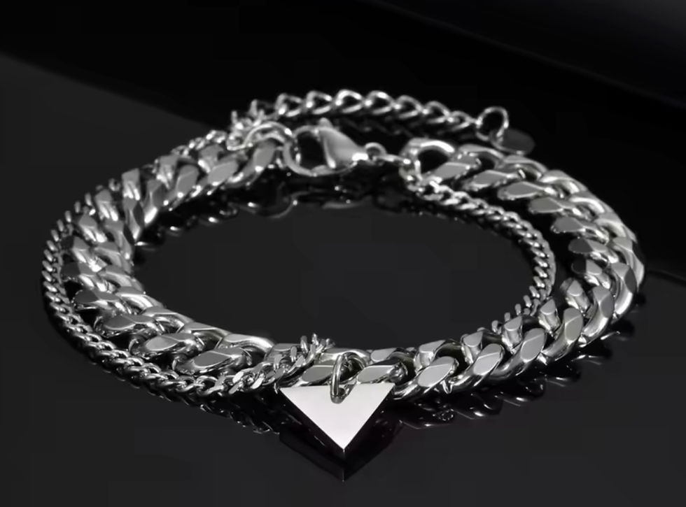 Thumbnail: Triangle Chain Bracelet.