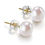 Thumbnail: Pearl Stud Earrings (Gold).