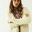 Thumbnail: Long Sleeves Creme Cardigan.