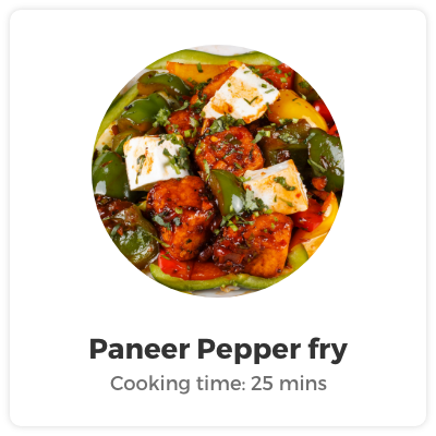 Paneer Pepper fry