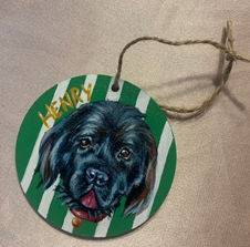 Pet portrait ornament