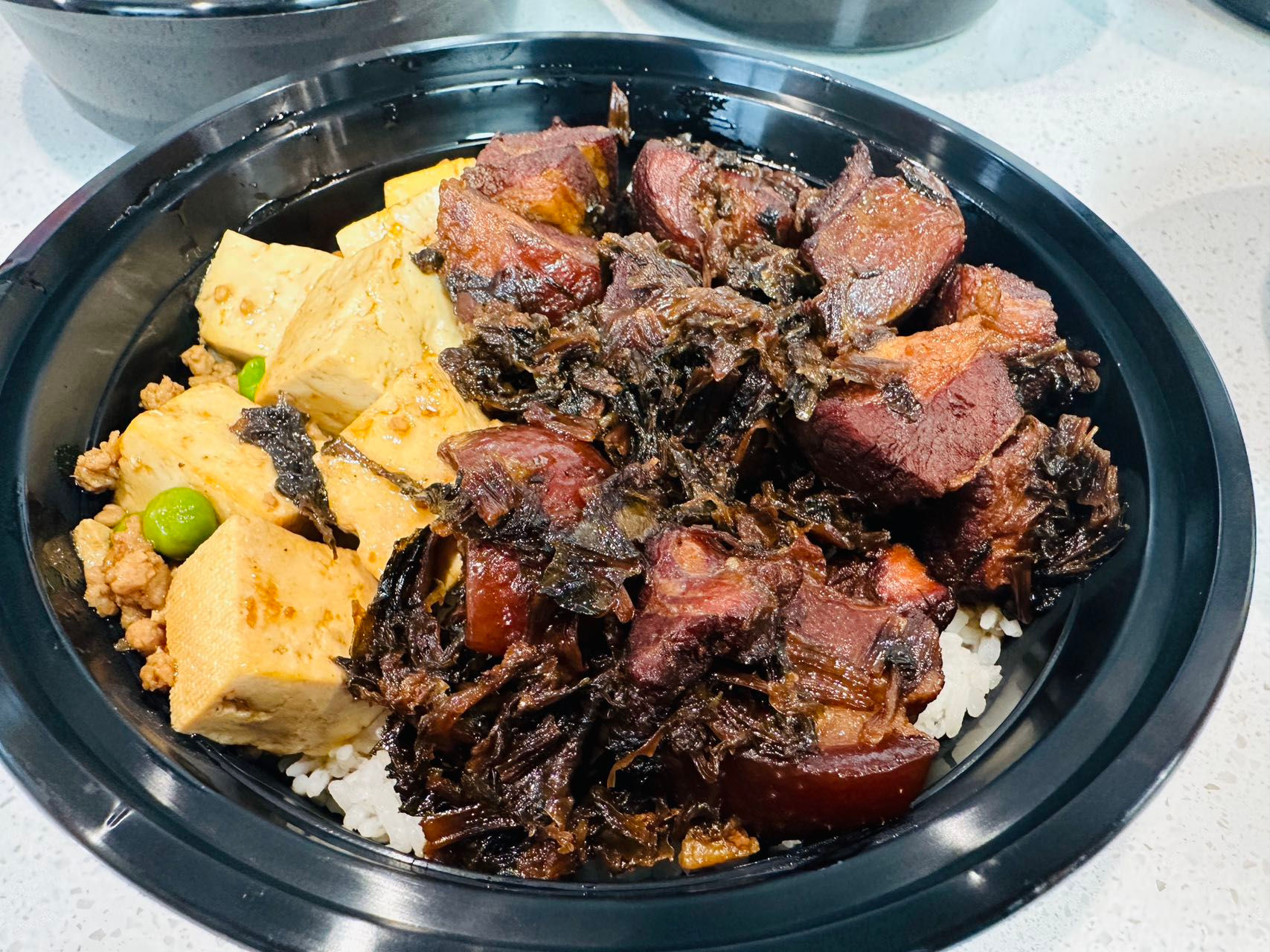 Braised Pork & Mustard Leaves Rice