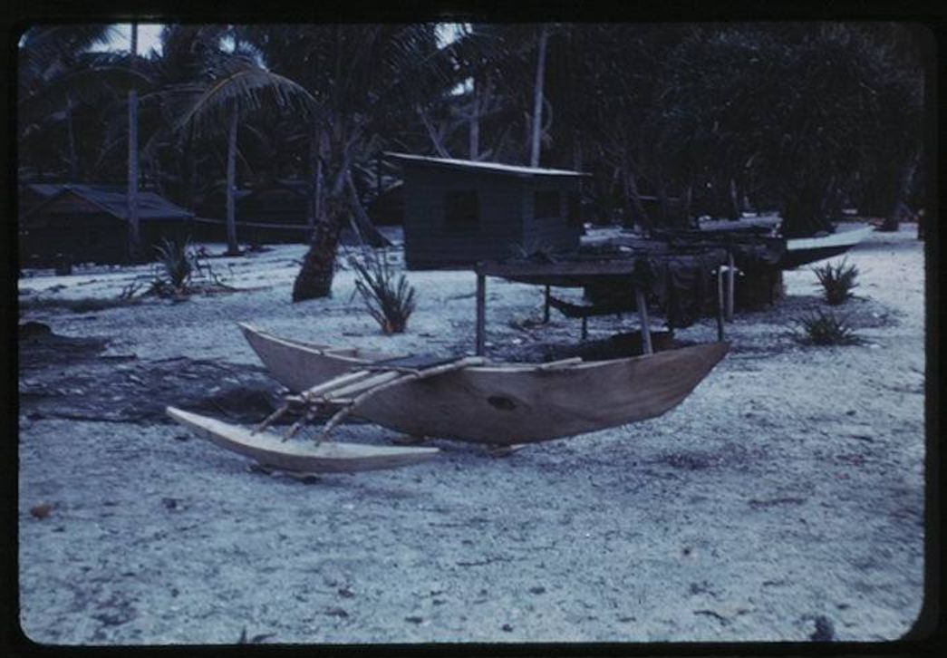 Kili, Paddle Canoe, 8-14-1949, Photo by Leonard Mason, Robert C. Kiste Collection, UHawaii, Manoa