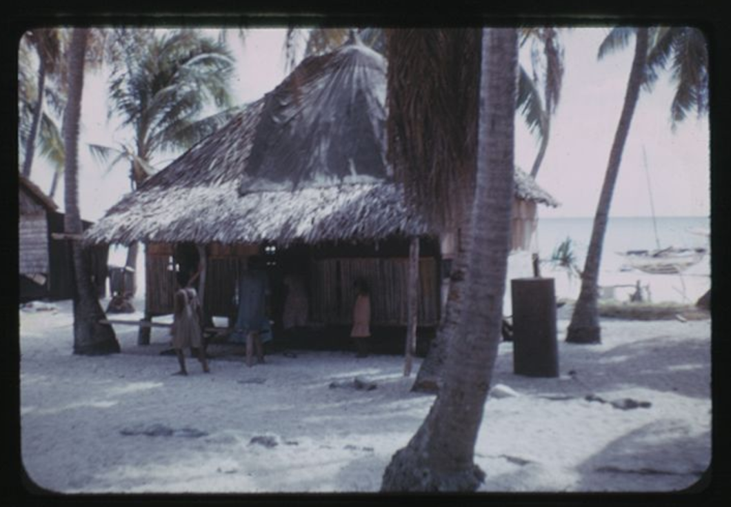Rongerik, House, 2-3-1948, Photo by Leonard Mason, Robert C. Kiste Collection, UHawaii, Manoa
