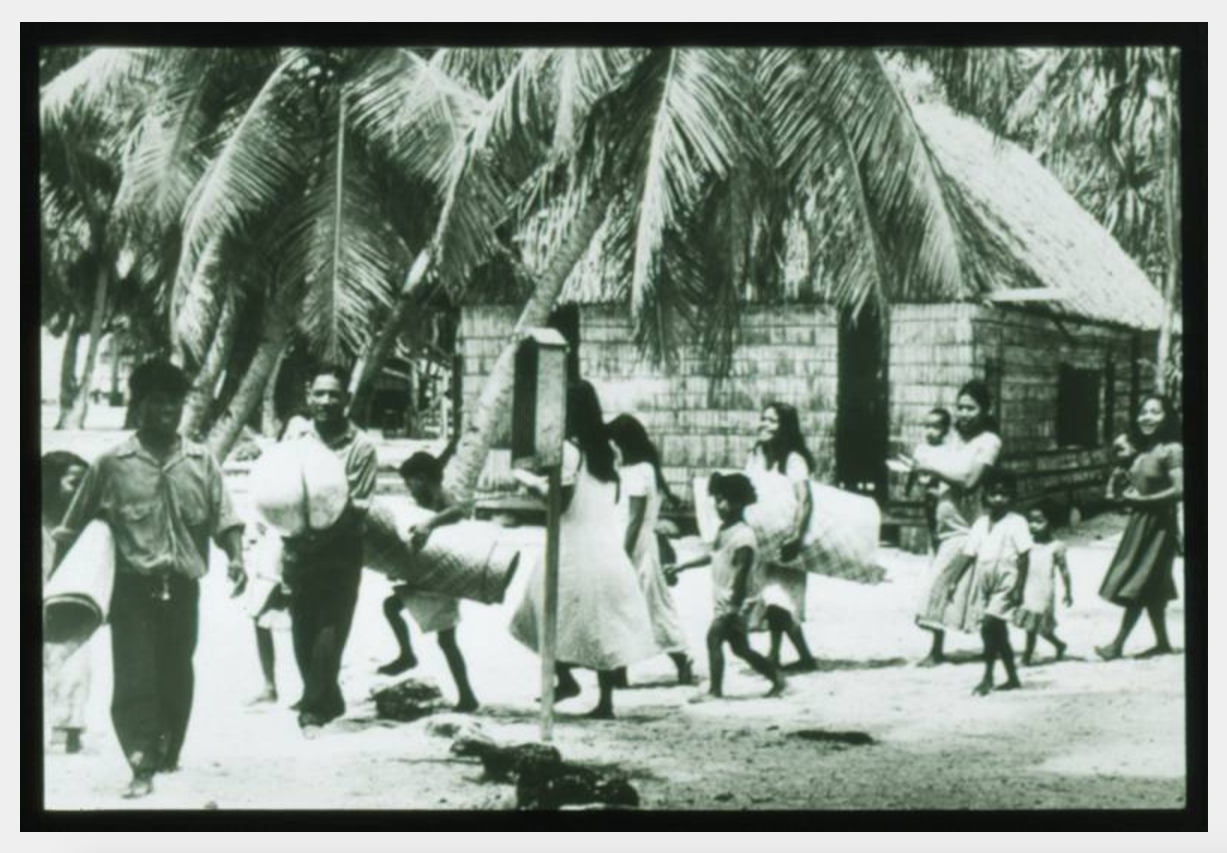 Bikini Evacuation, March 1946, Photo by Carl Mydans, Robert C. Kiste Collection, UHawaii, Manoa