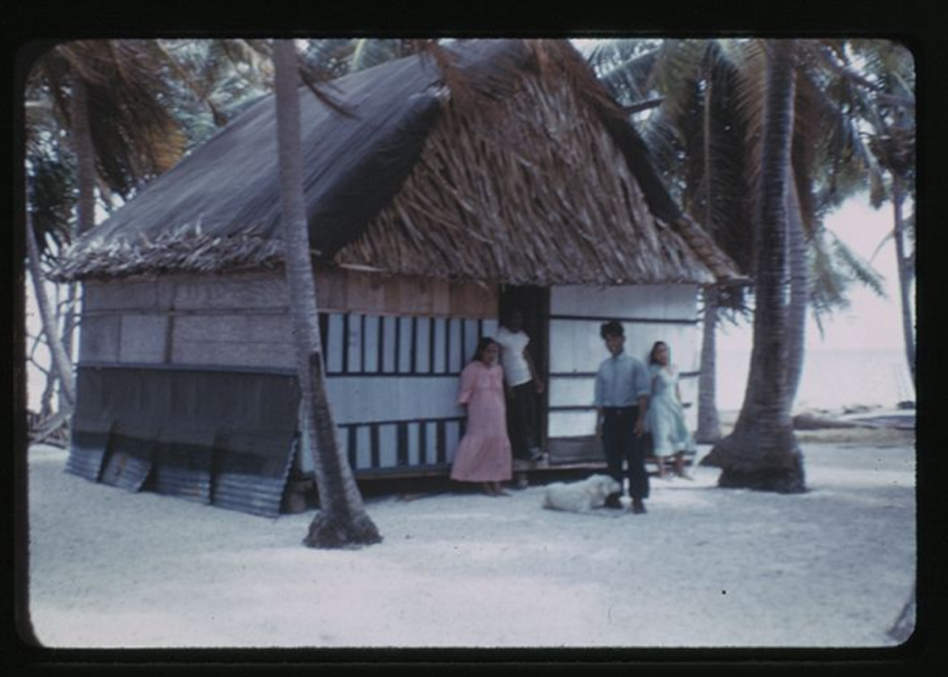 Rongerik, House, 02, 2-1-1948, Photo by Leonard Mason, Robert C. Kiste Collection, UHawaii, Manoa