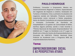 Sócio Startei convidado para falar sobre Empreendedorismo Social em webinar da rede SOU+