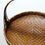 Grand panier à offrandes en bambou asiatique vintage 1920–1950