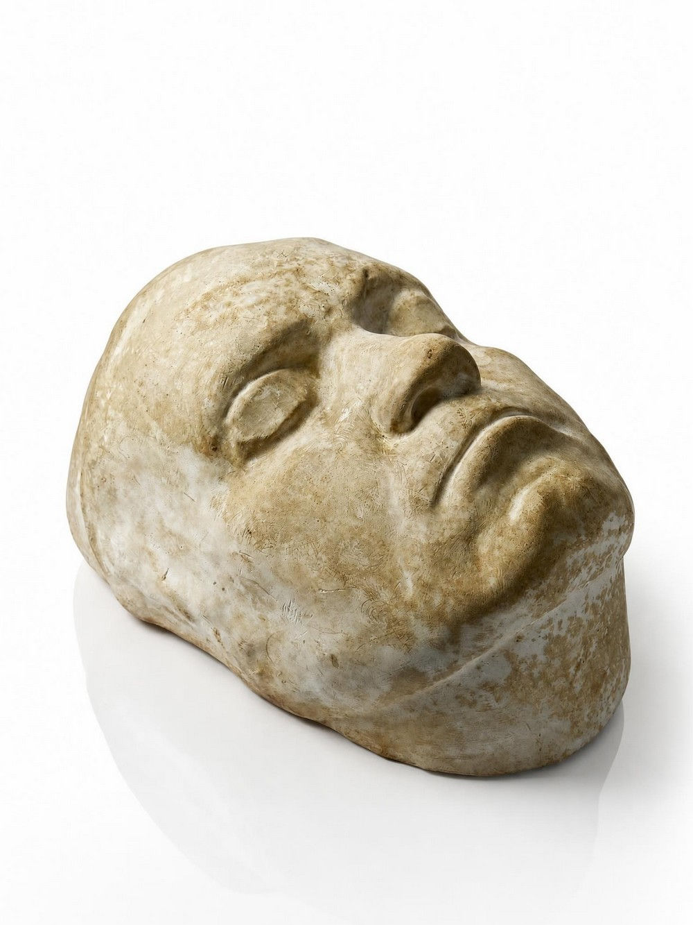 Masque mortuaire de Beethoven en plâtre, début XXe siècle