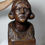 Miniature : Imposant buste de femme en bois massif sculpté à la gouge XIXe