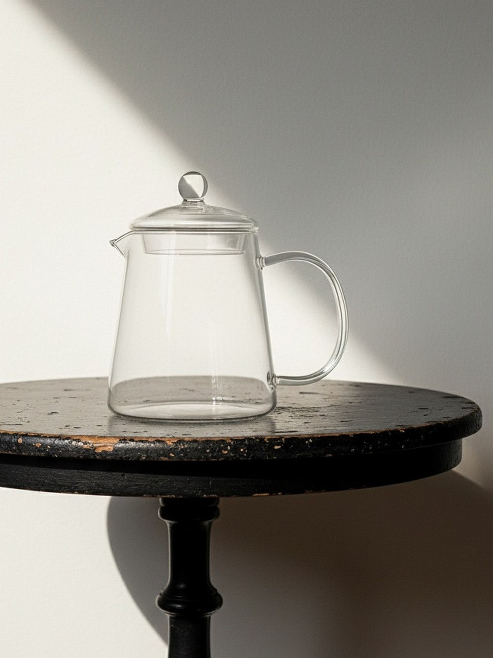 Théière en verre resistant à la chaleur clear design minimaliste moderne