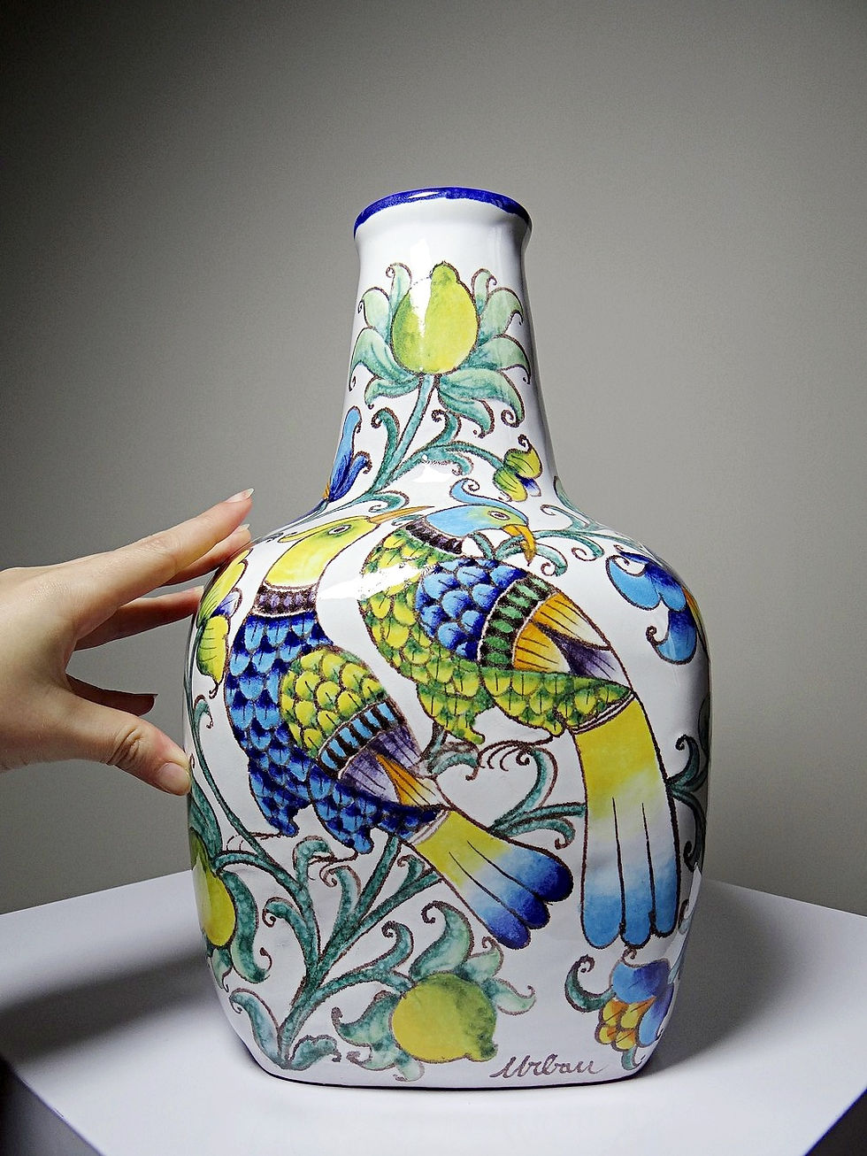 Miniature : Grand vase bonbonne Italien vintage années 60-80 dans le goût d'Innocenti