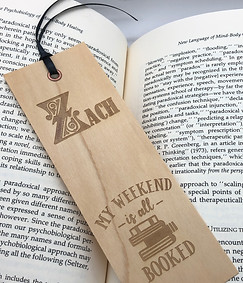 Engraved Wooden Bookmark