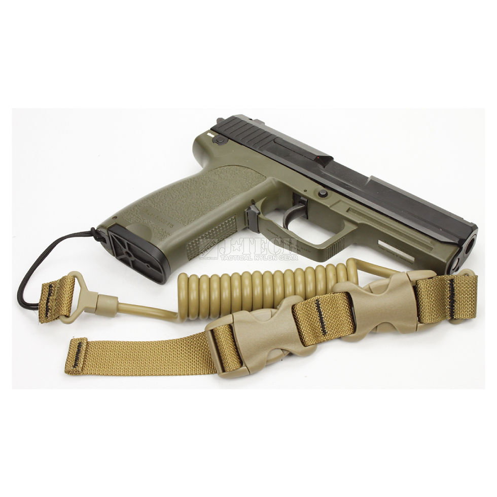 M-1 TACTICAL PISTOL LANYARD COILED - (6mm)