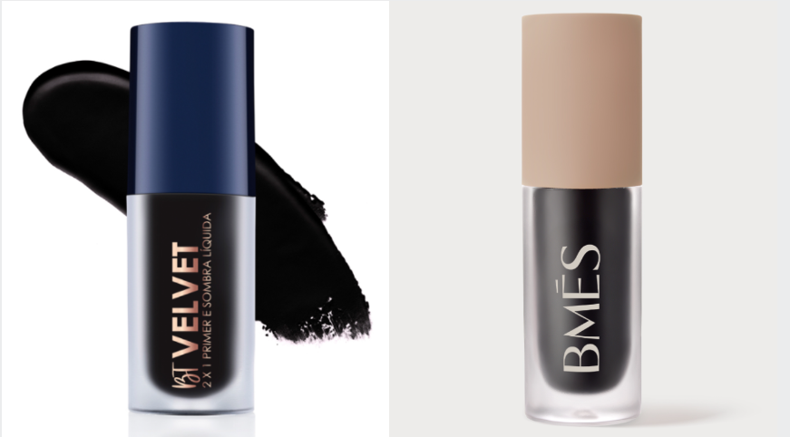 Sugestões de produto: BT Velvet 2X1 Black, de Bruna Tavares; Be Peach Blend Black, de BMĒS - Divulgação