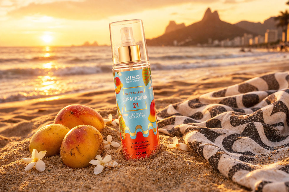 Kiss New York aposta em body splashes com essência do litoral brasileiro