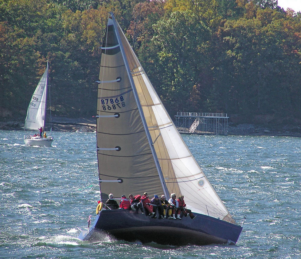 Dean sailing Rumrunner