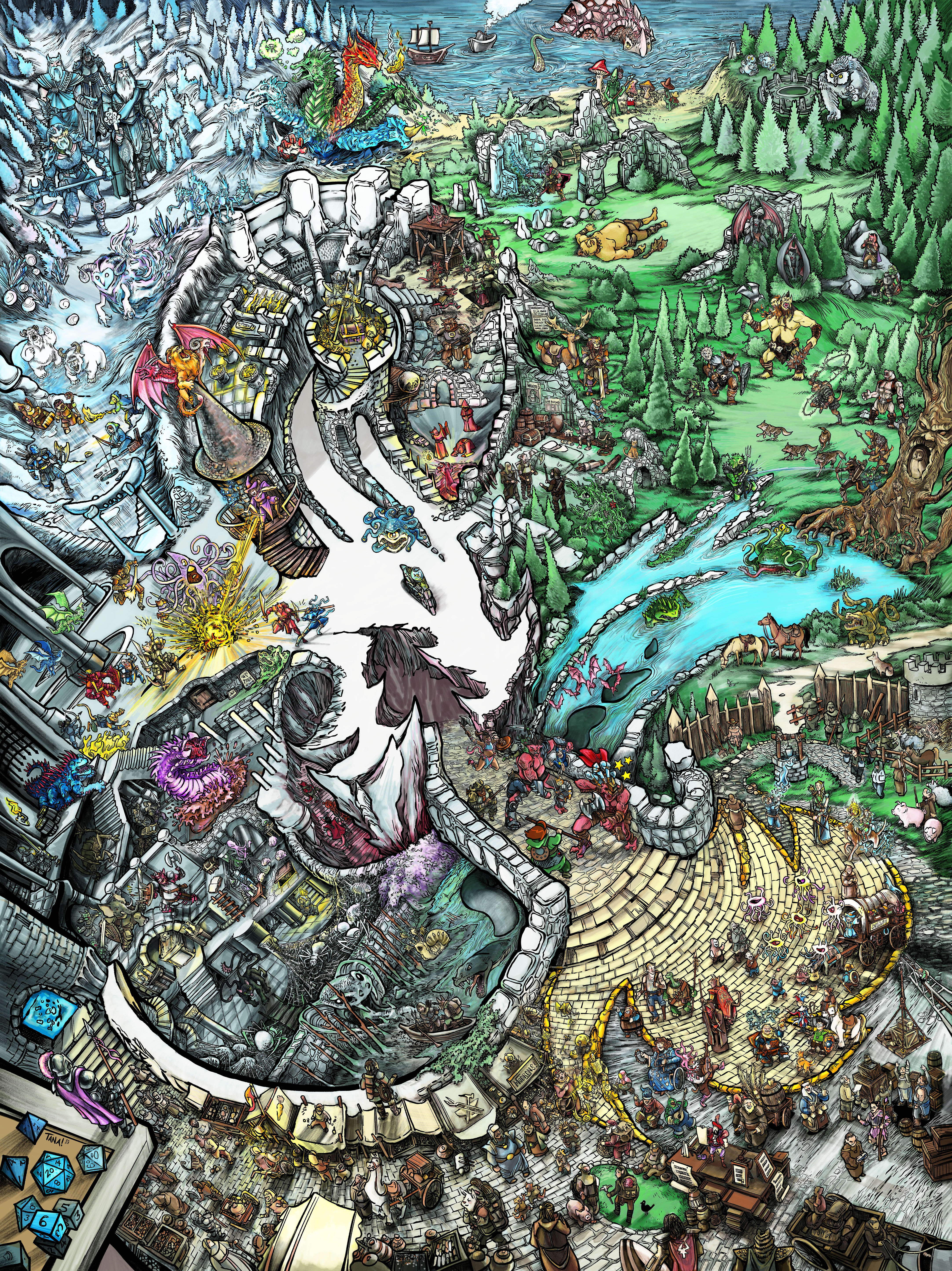 Dungeons & Dragons: Full Color Poster 12x16