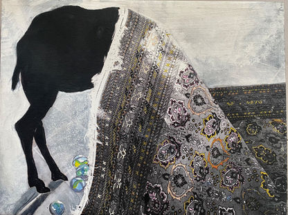 Tæppet 
kristine rydahl
dansk kunst
www.kristinerydahl.com