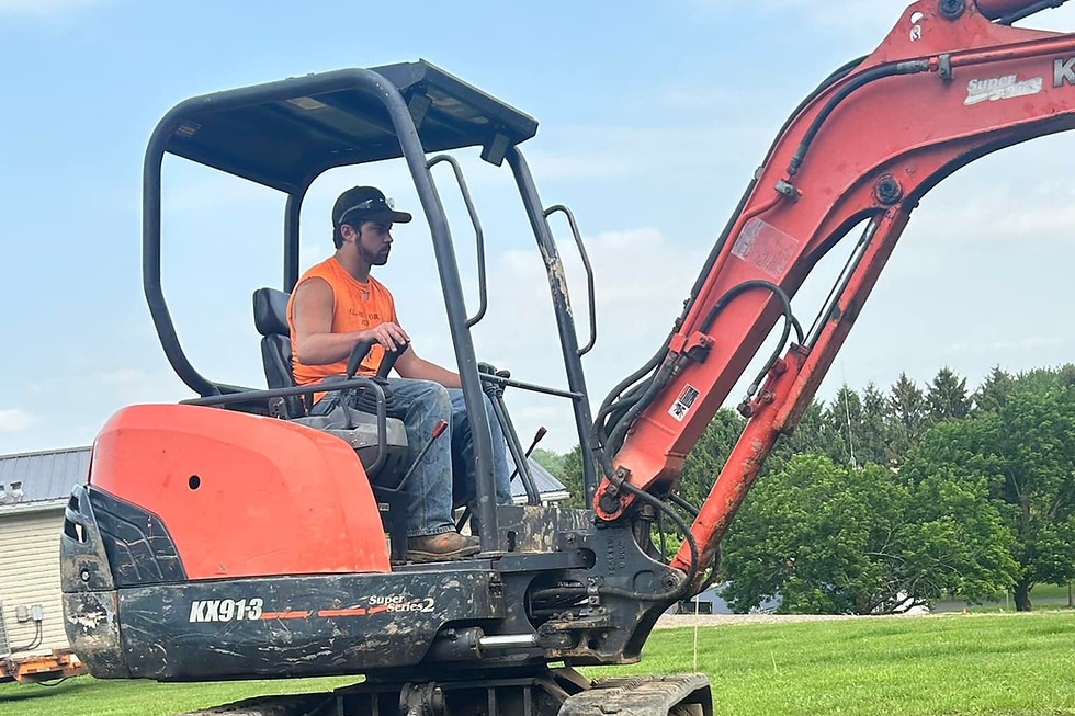 Excavation projects in Richland County Ohio by M and K trucking