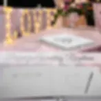 Thumbnail: Wedding guest book for wedding reception, love